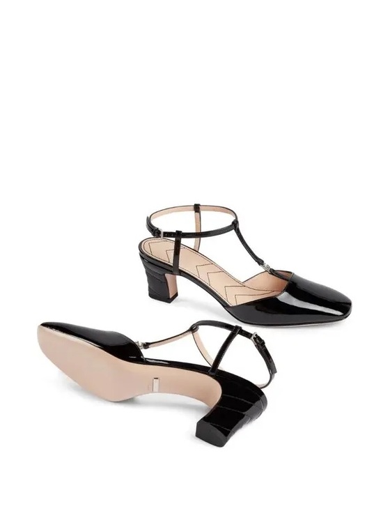 Gucci Shoes - Gucci Petite GG Leather Slingback Pumps